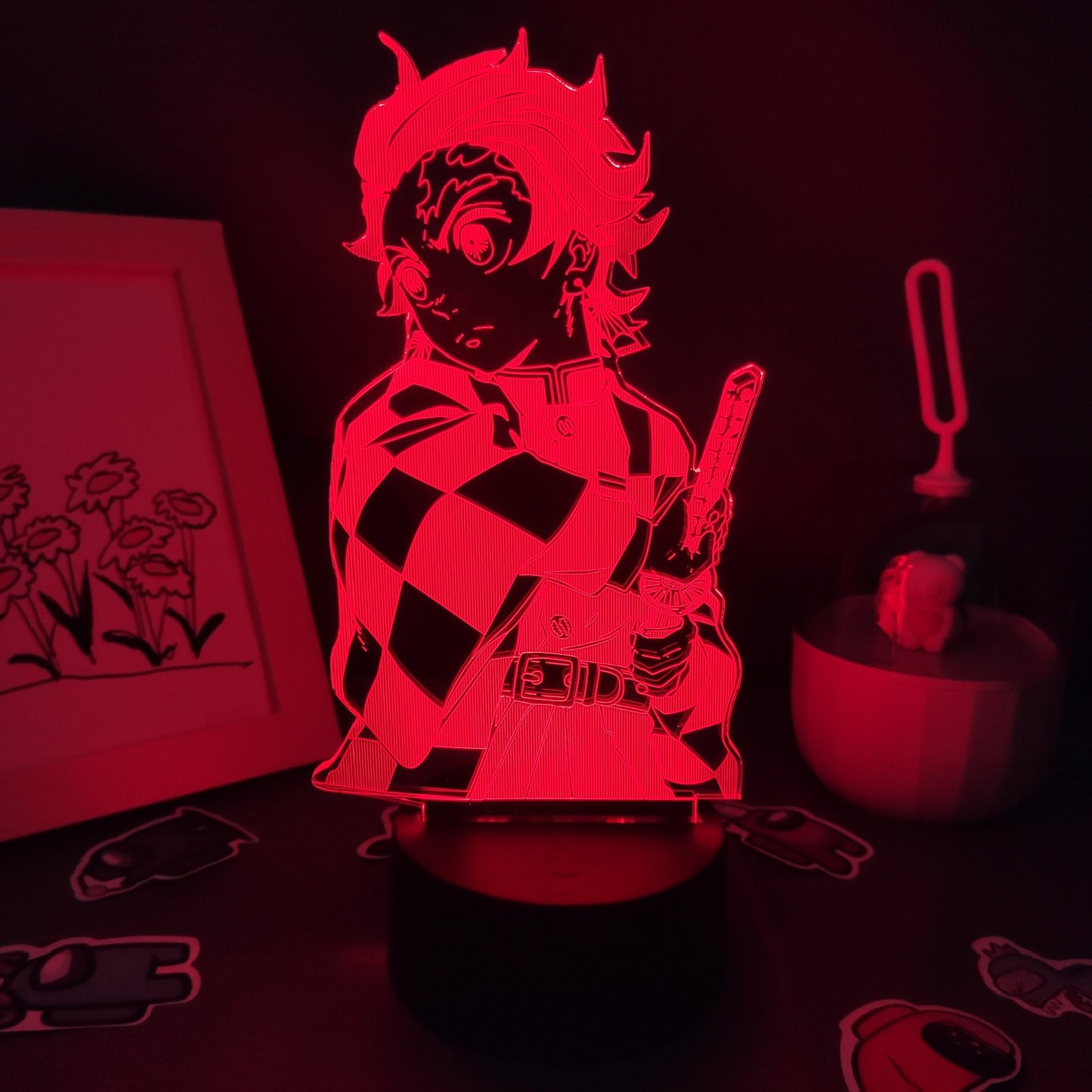 Lava Demon Slayer Figure Tanjiro Kamado 3D Night Lights