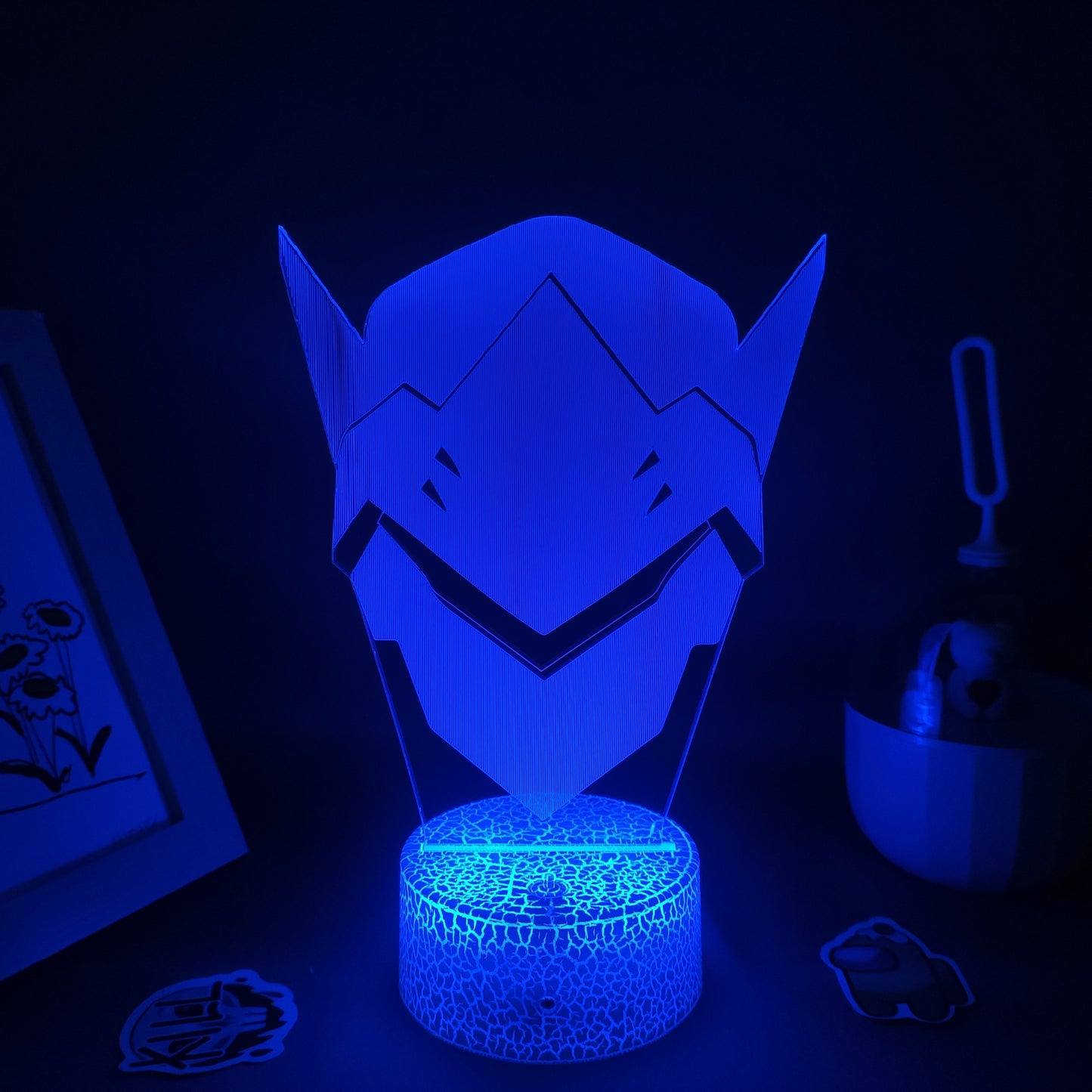 OW Game Figure Shimada Genji 3D Lamps