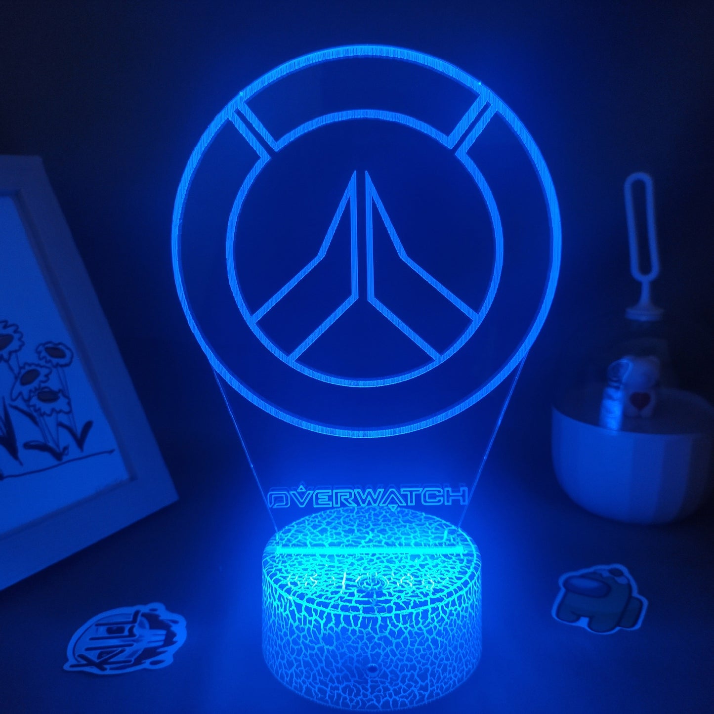 Overwatches OW Game LOGO Mark 3D Lamps