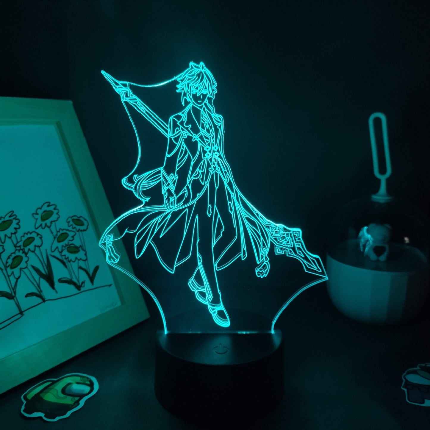 Genshin Impact Game Figure Zhong Li 3D Lamp