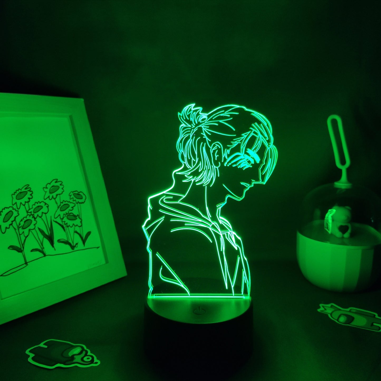 Shingeki No Kyojin Eren Yeager Jaeger Led Night Light