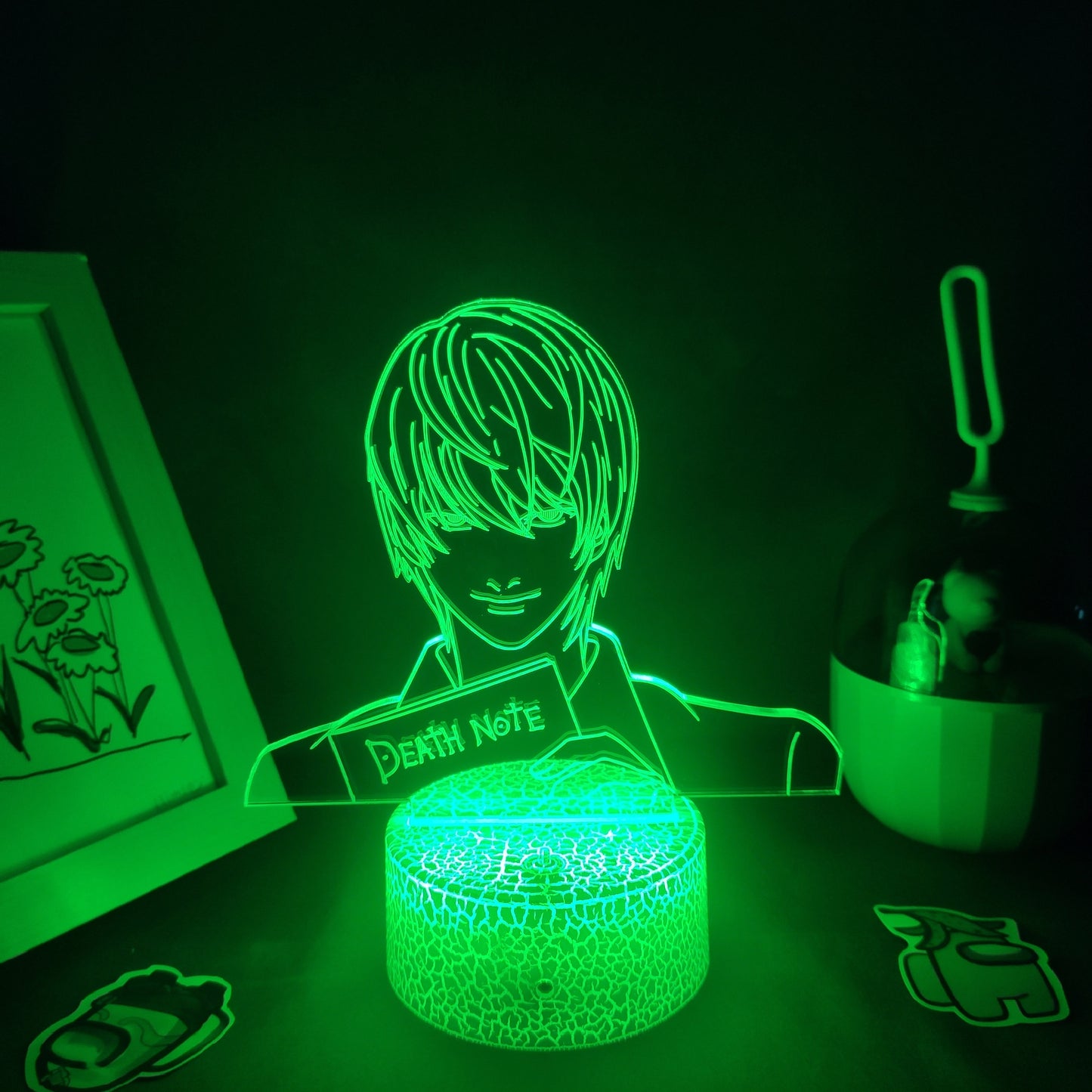 Death Note Yagami Light 3D Led Lamps Night Lights