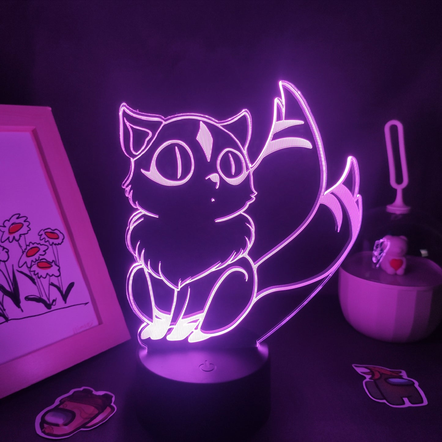 Inuyasha Kirara Nekomata 3D Colorful Lava Lamps