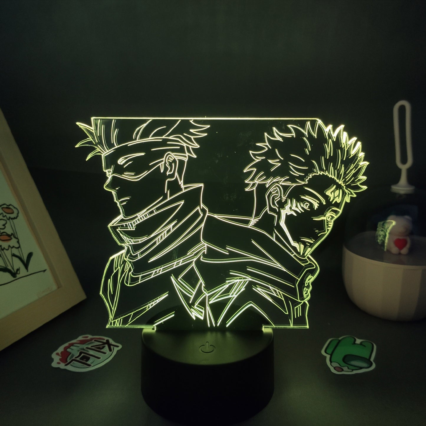 Jujutsu Kaisen Figure Satoru Gojo And Yuji Itadori 3D Lamp