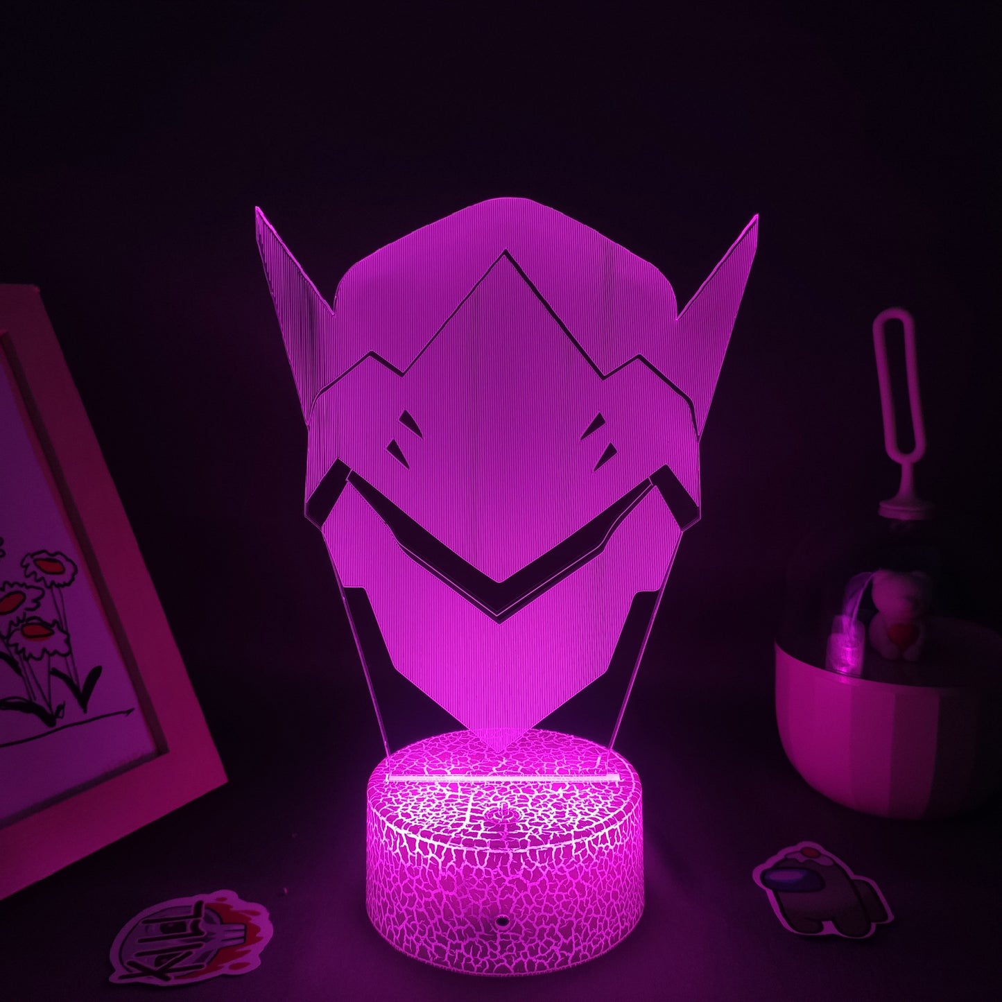 OW Game Figure Shimada Genji 3D Lamps