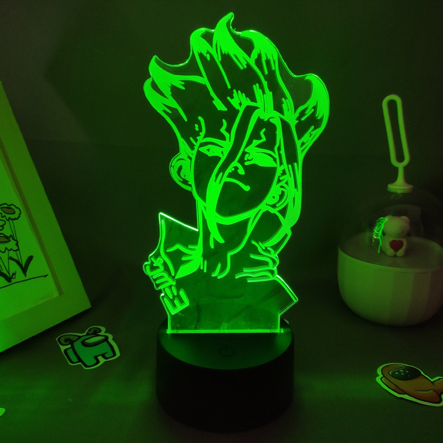 Dr Stone Figure Ishigami Senkuu 3D Night Light