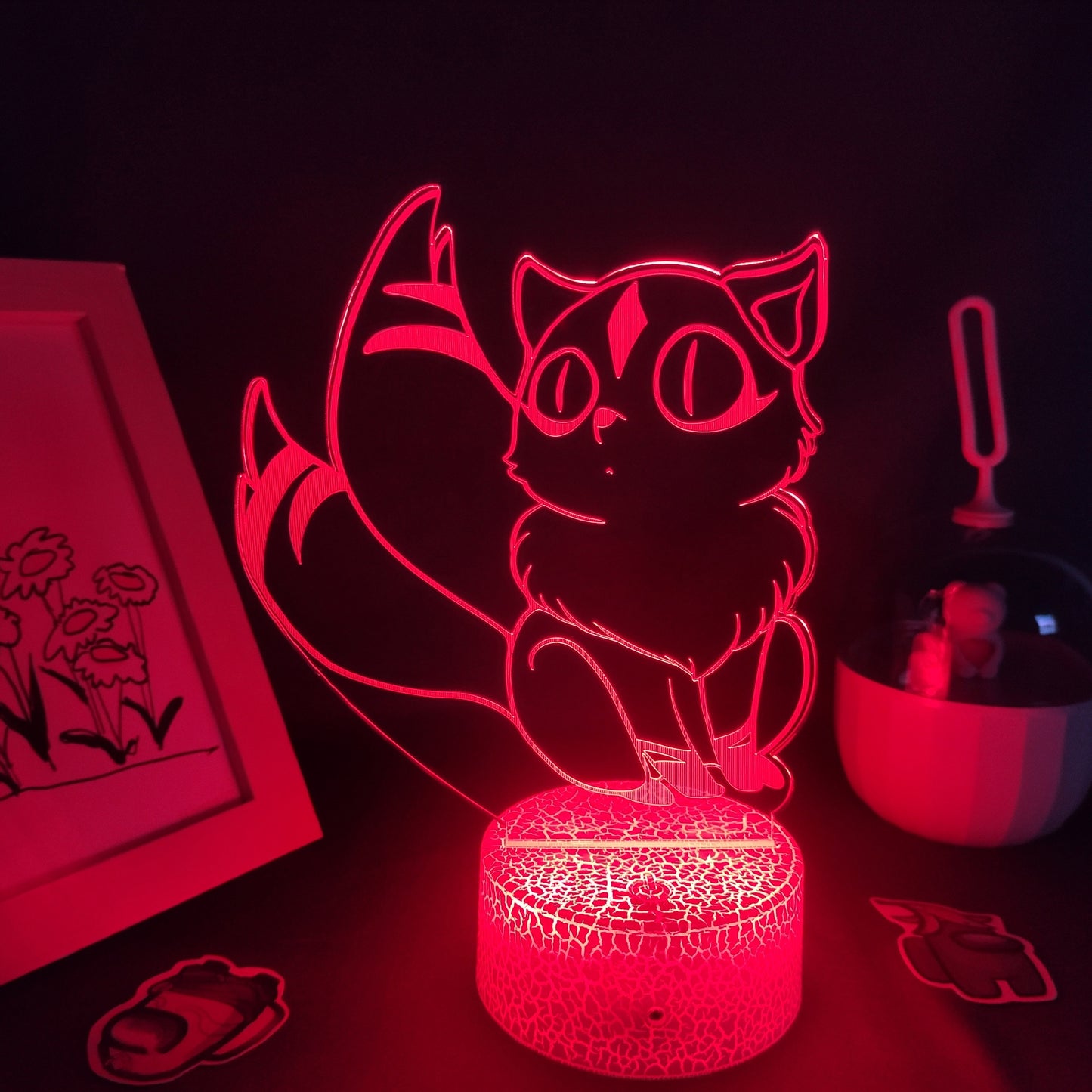 Inuyasha Kirara Nekomata 3D Colorful Lava Lamps