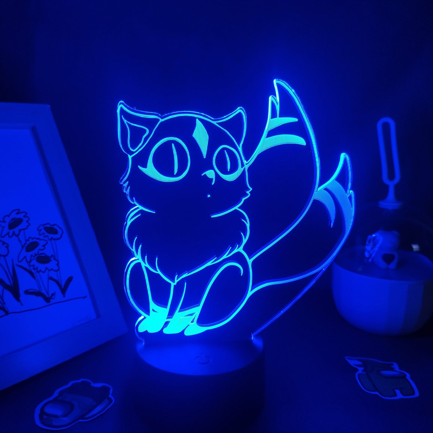 Inuyasha Kirara Nekomata 3D Colorful Lava Lamps