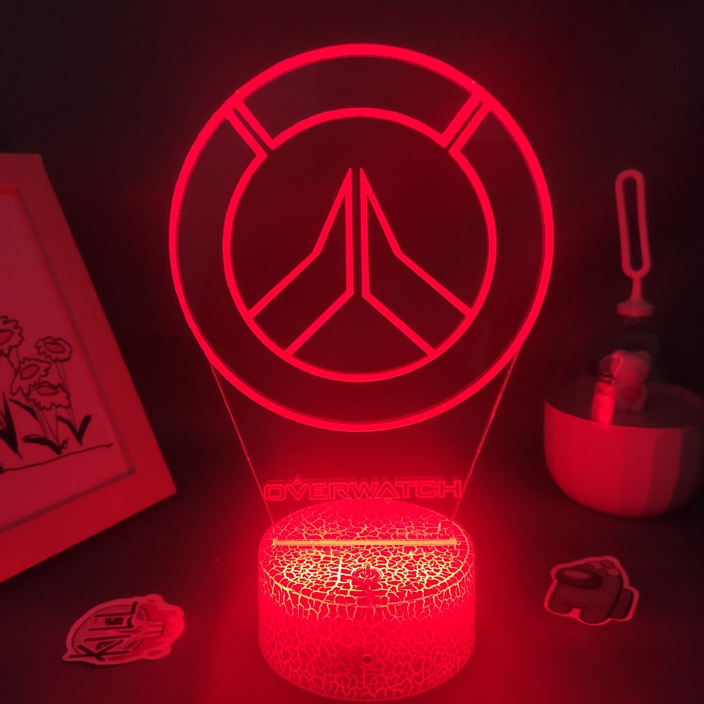 Overwatches OW Game LOGO Mark 3D Lamps