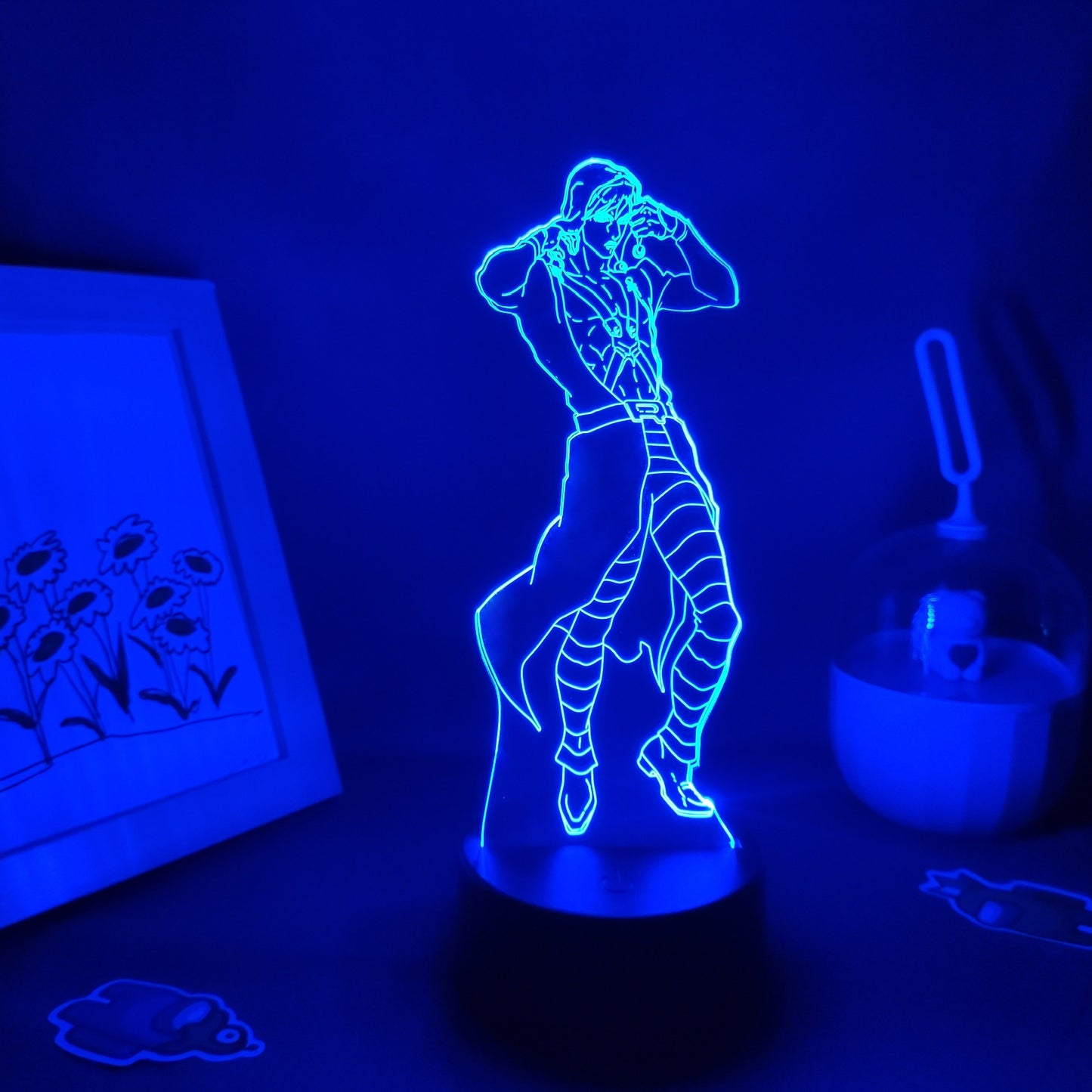 JoJo Bizarre Adventure Figure Risotto Nero 3D Lamps