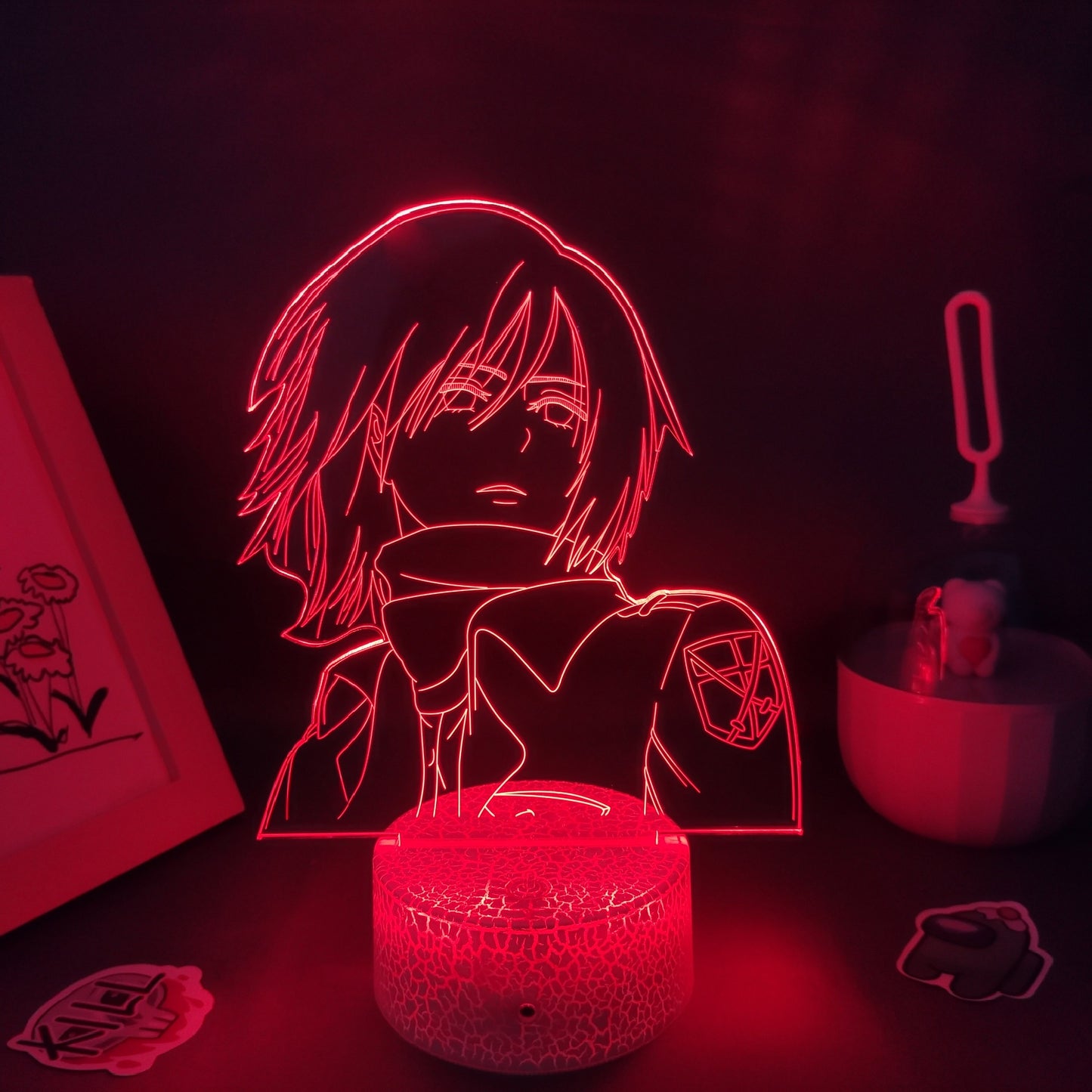 Mikasa Ackerman Attack on Titan 3D Lava Lamp