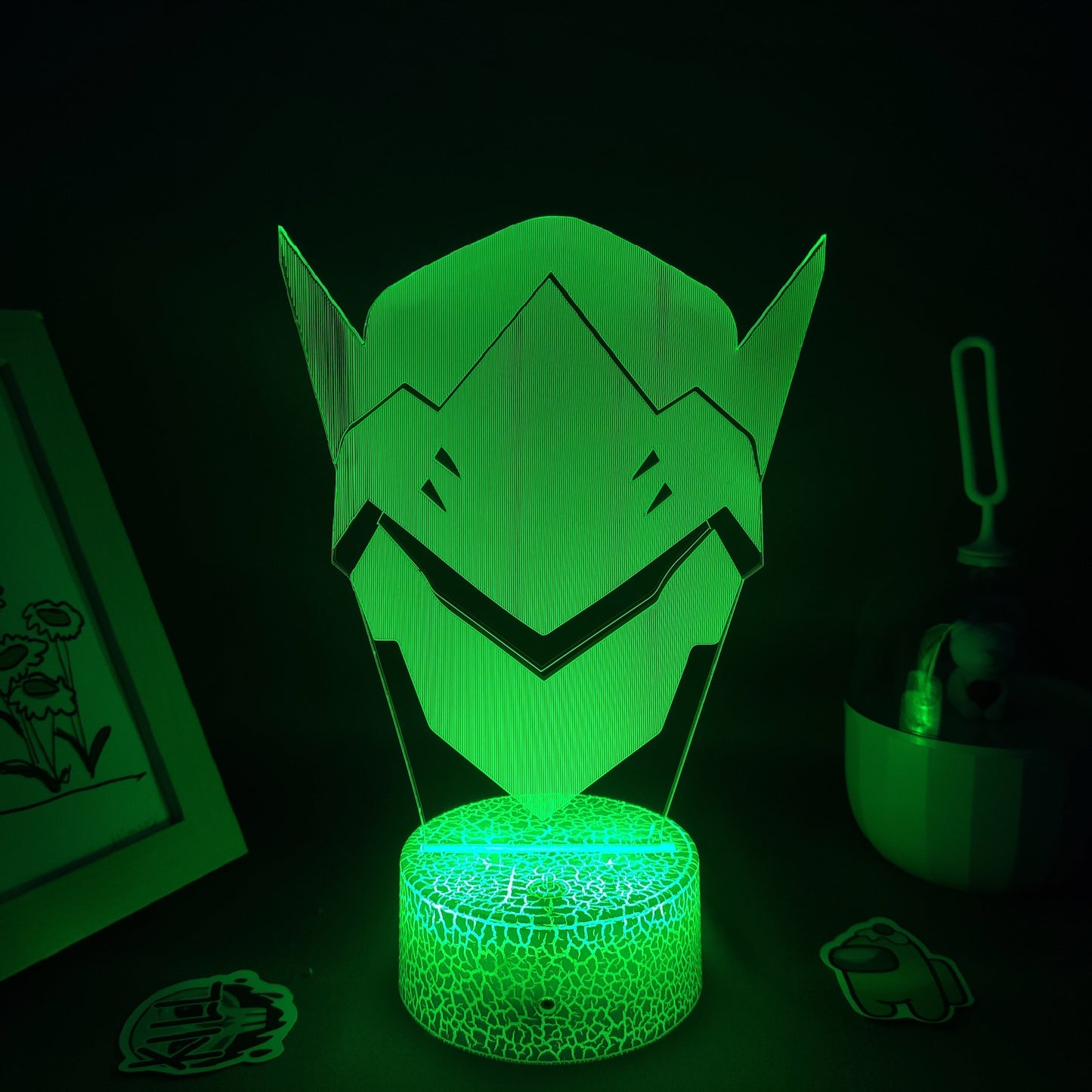 OW Game Figure Shimada Genji 3D Lamps