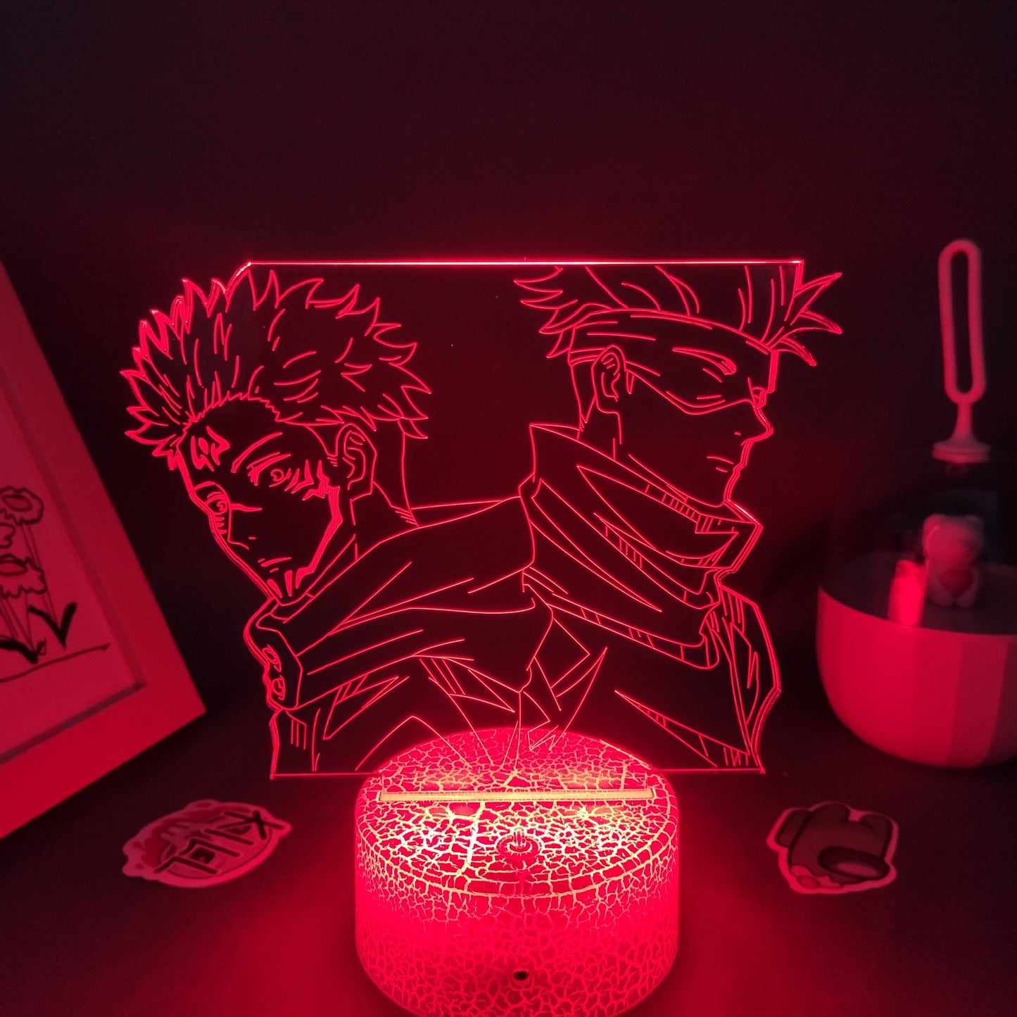 Jujutsu Kaisen Figure Satoru Gojo And Yuji Itadori 3D Lamp