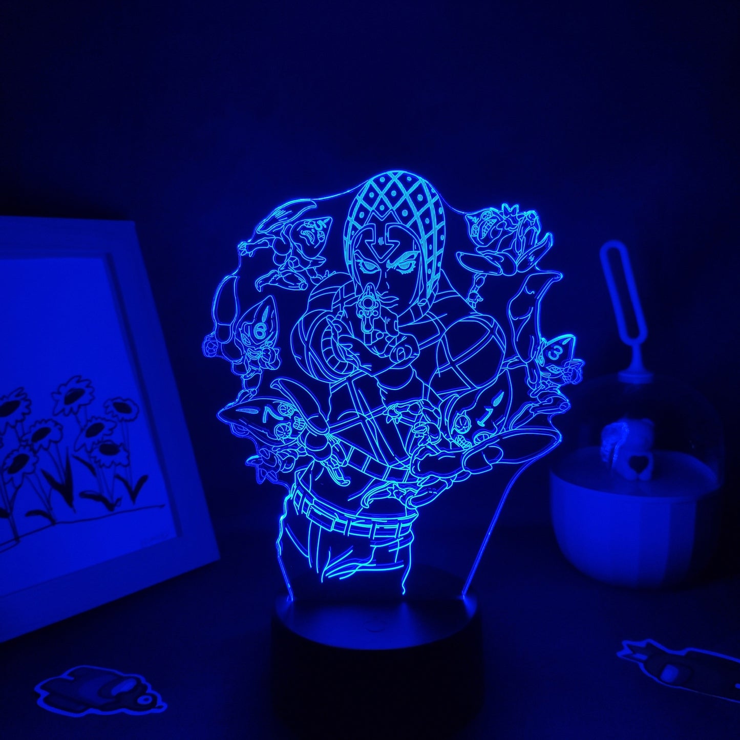 JoJos Bizarre Adventure Figure 3D Led Lamps