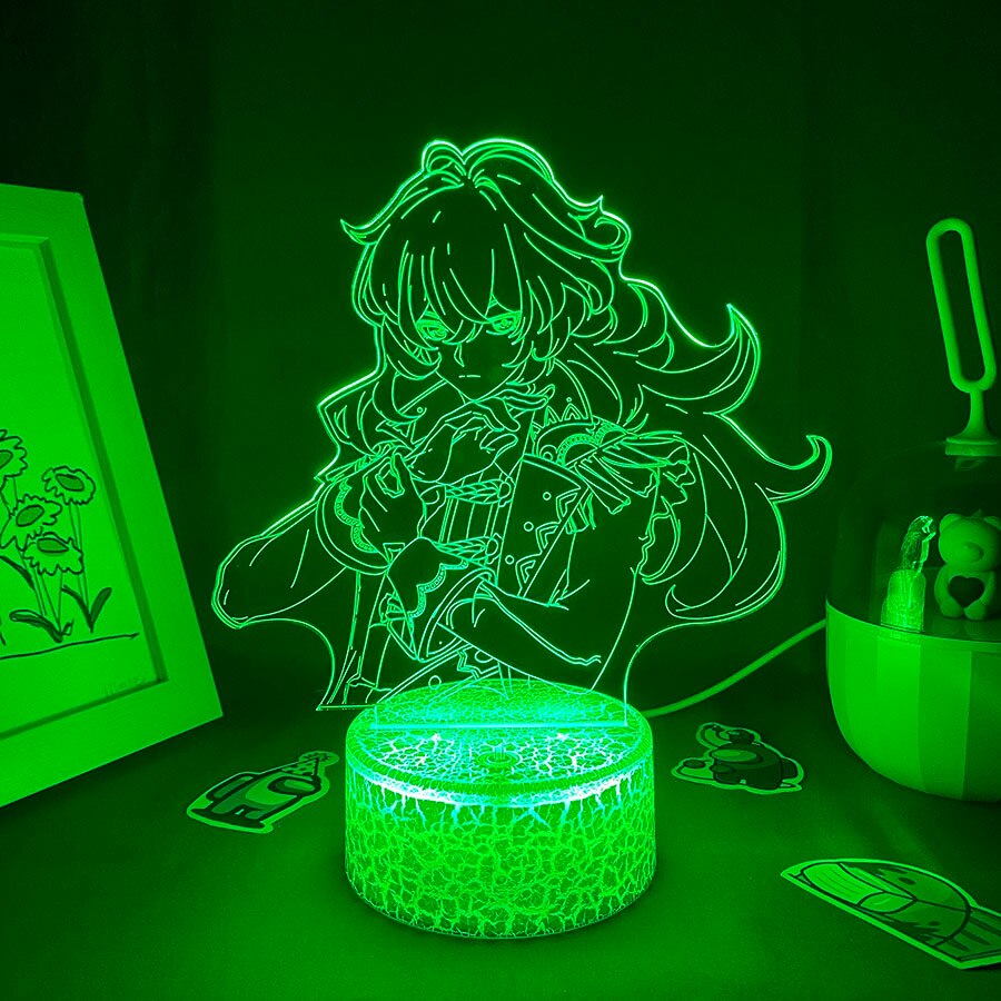 Genshin Impact Game Figure Diluc 3D Night Light