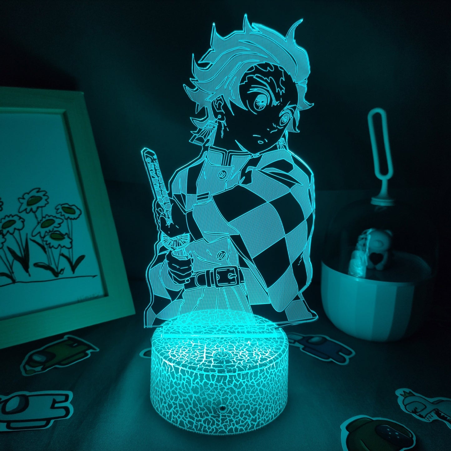 Lava Demon Slayer Figure Tanjiro Kamado 3D Night Lights