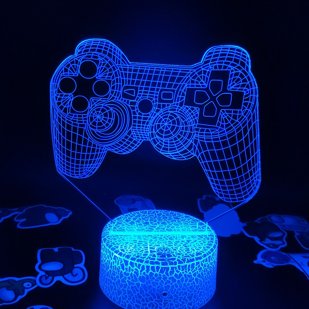 Gamepad Controller 3D illusion Battery Night Lights