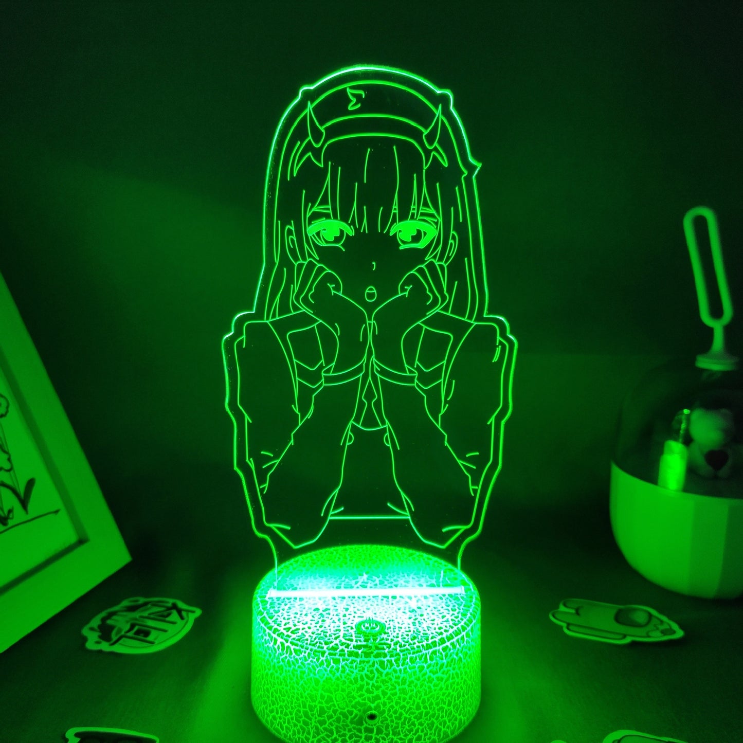 Zero Two 02  Figure 3D LED RGB Night Lights