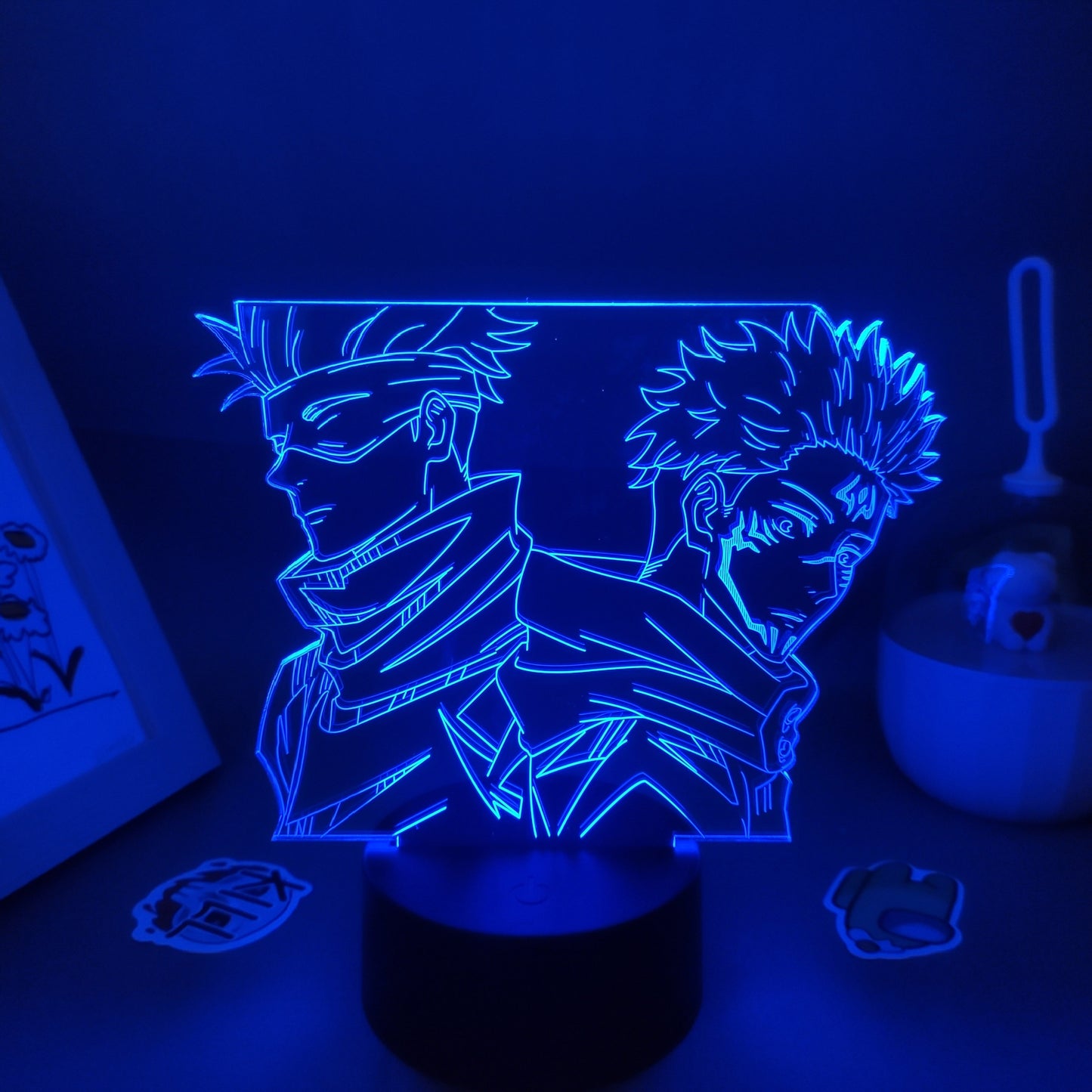 Jujutsu Kaisen Figure Satoru Gojo And Yuji Itadori 3D Lamp