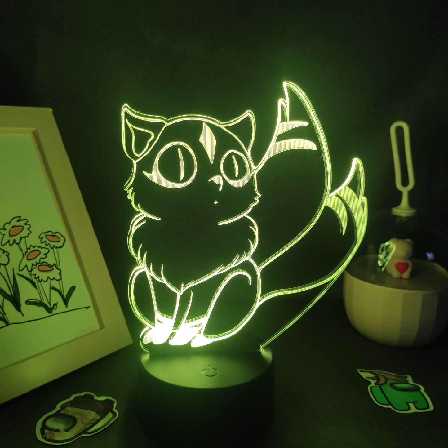 Inuyasha Kirara Nekomata 3D Colorful Lava Lamps