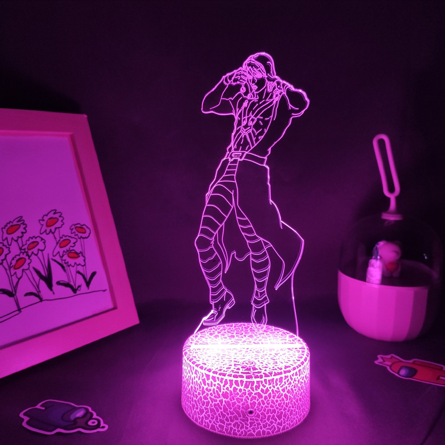 JoJo Bizarre Adventure Figure Risotto Nero 3D Lamps