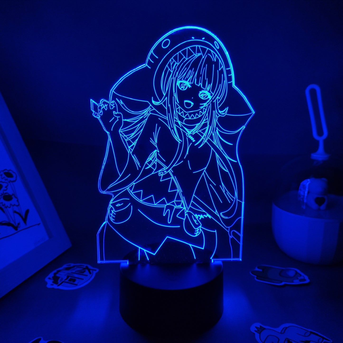 Genshin Impact Game Figure 3D USB Lamp