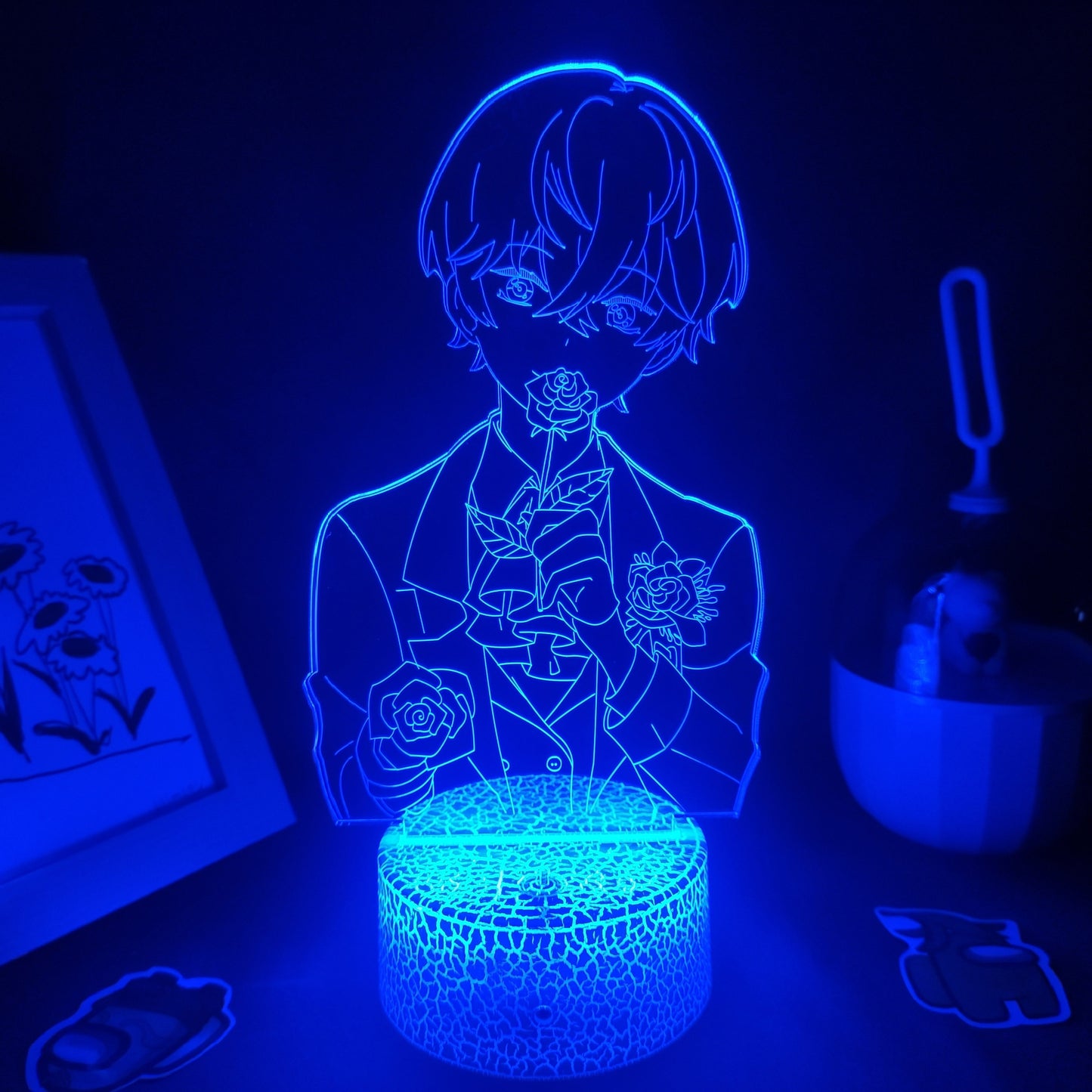 Mystic Messenger Game Figure Zenny 3D Led Lamps