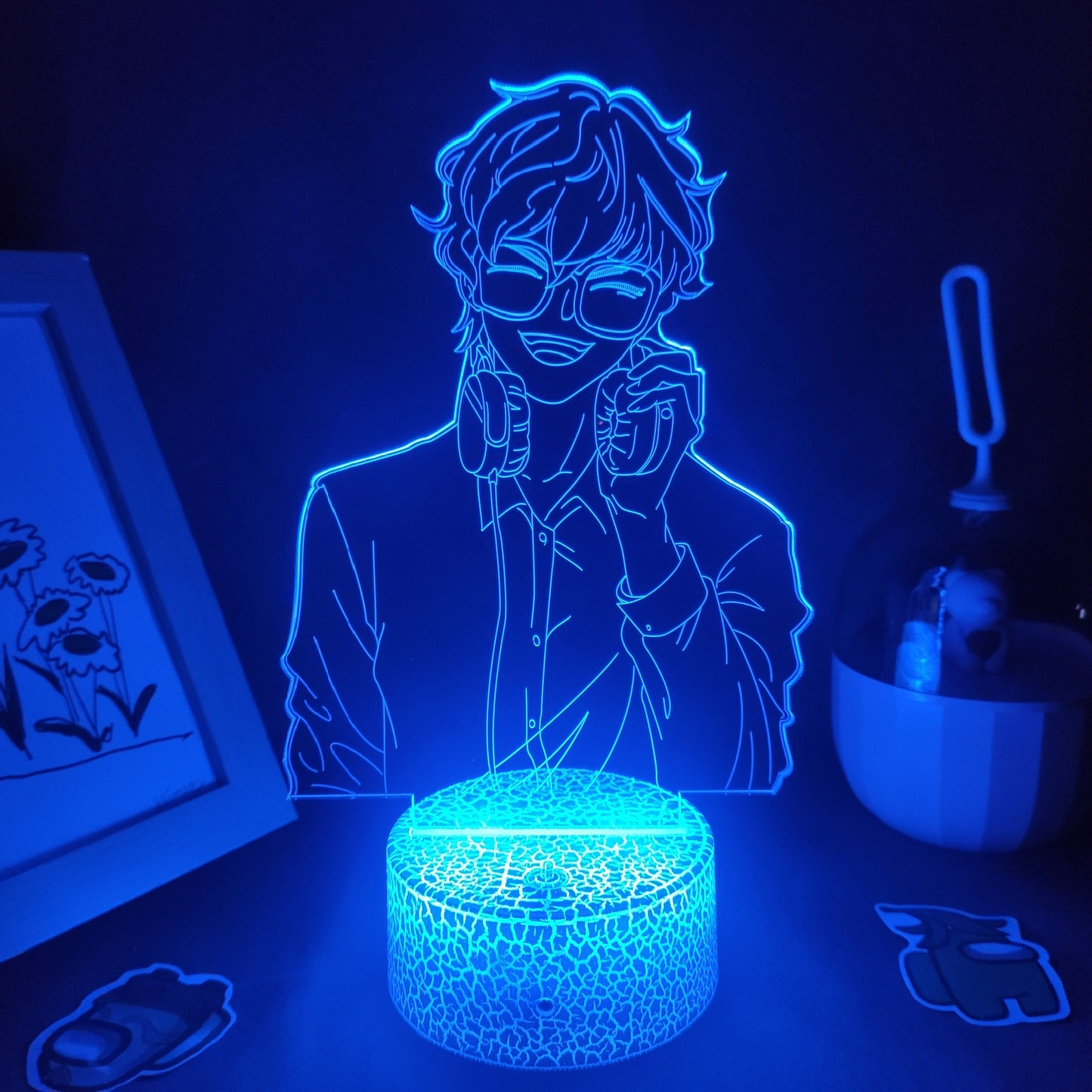 Mystic Messenger Game Figure 707 Seven Luciel 3D Lamps