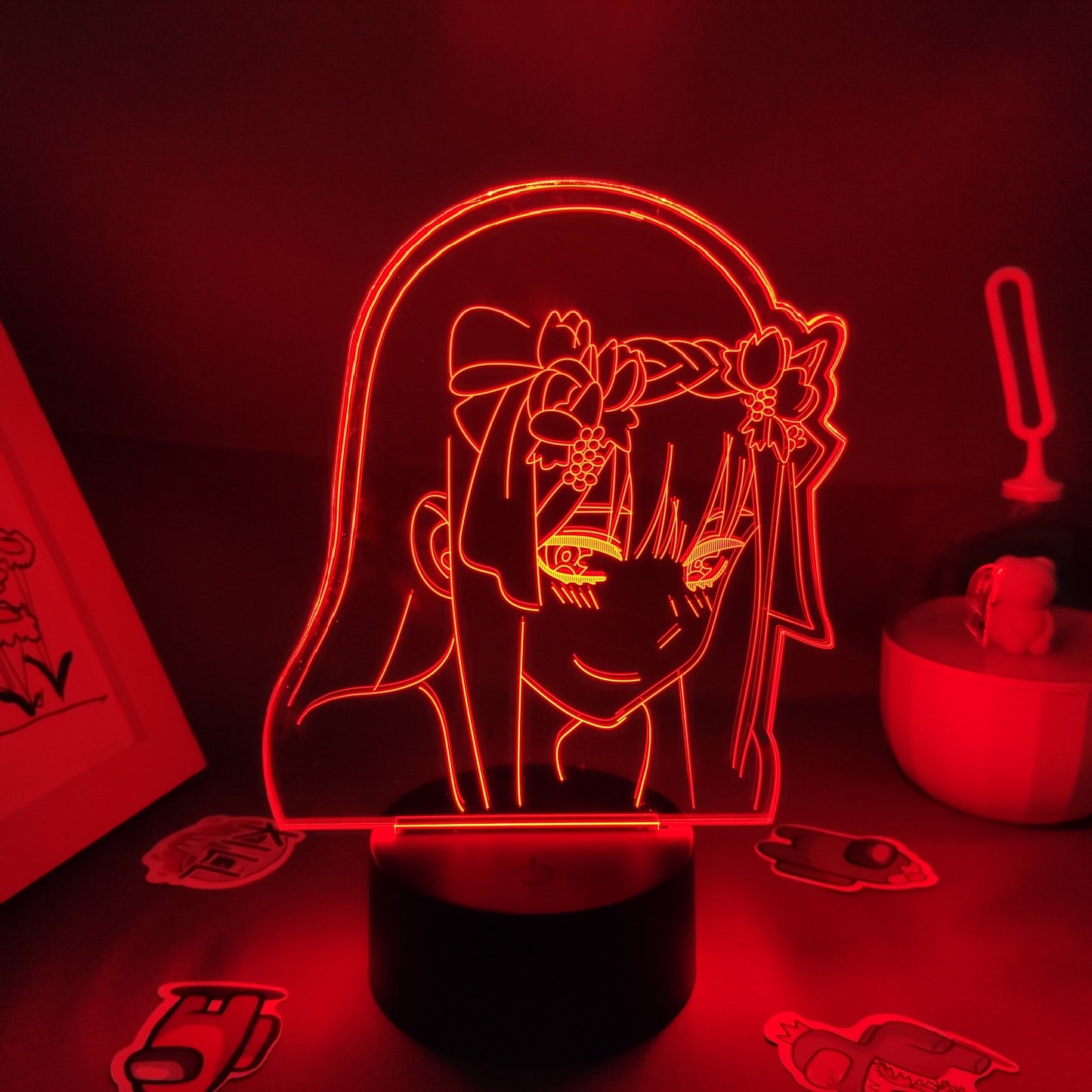 Zero Two 3D LED RGB Night Lights