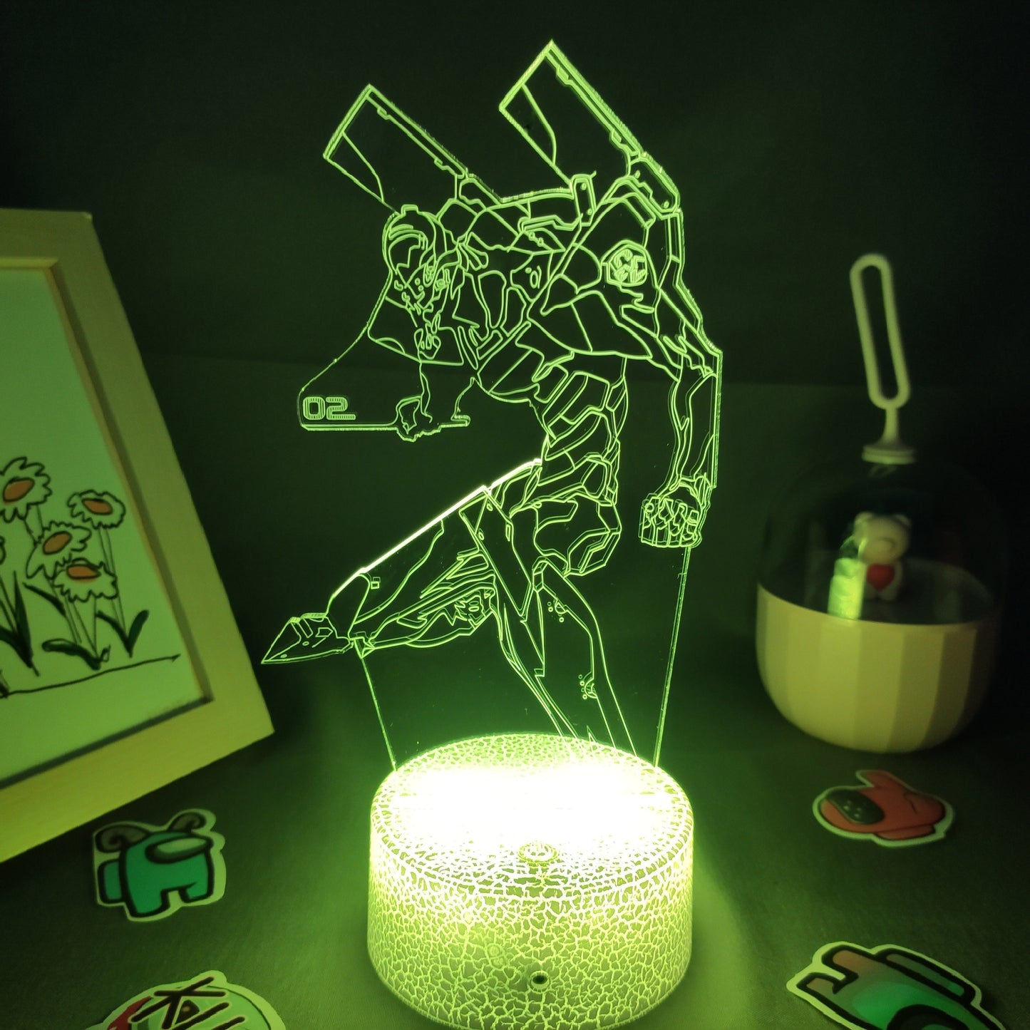 EVA-02 Figure RGB 3D Lava Lamp