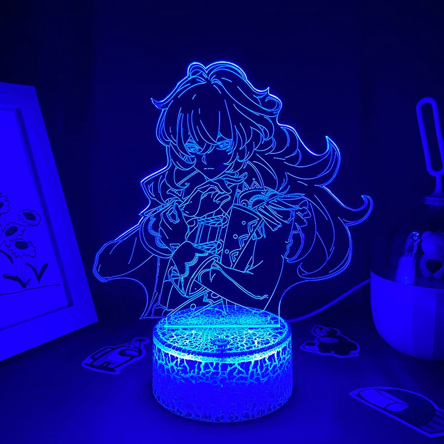 Genshin Impact Game Figure Diluc 3D Night Light