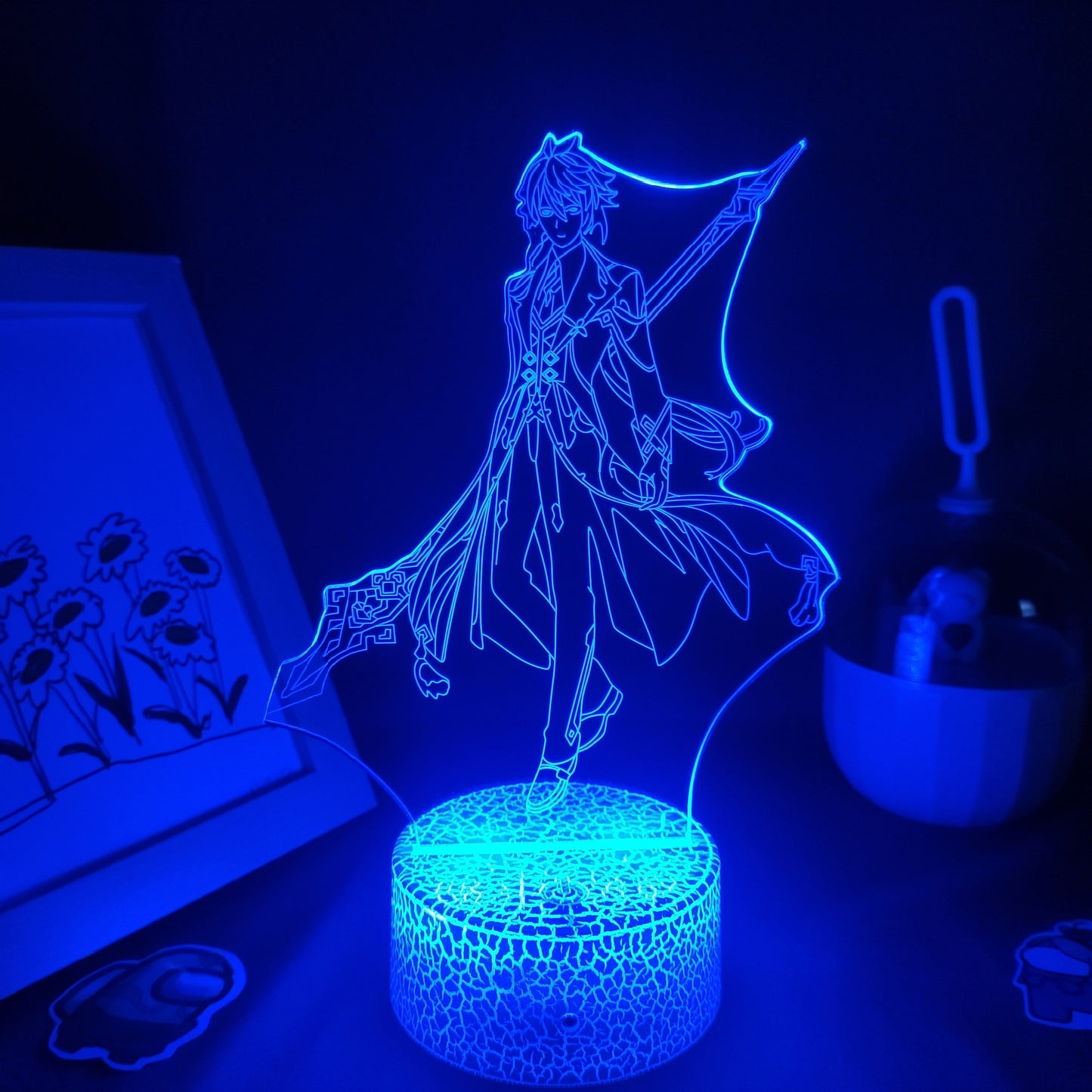 Genshin Impact Game Figure Zhong Li 3D Lamp