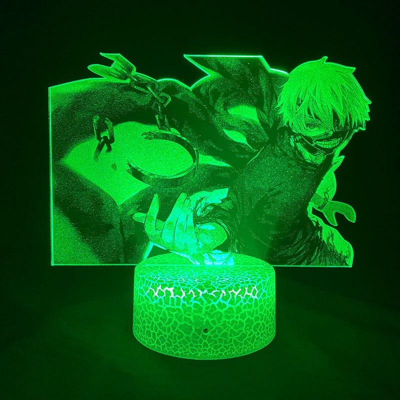 Tokyo Ghoul Figure Ken Kaneki Sasaki Yes 3D Picture Lamp