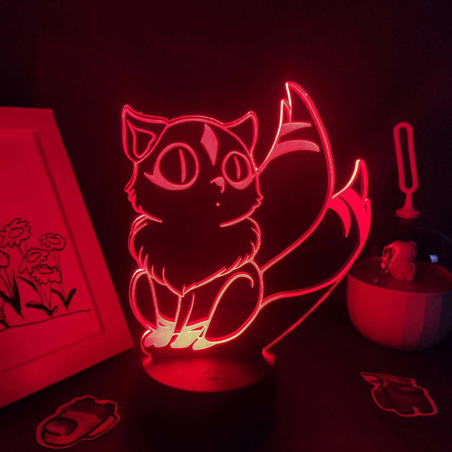 Inuyasha Kirara Nekomata 3D Colorful Lava Lamps