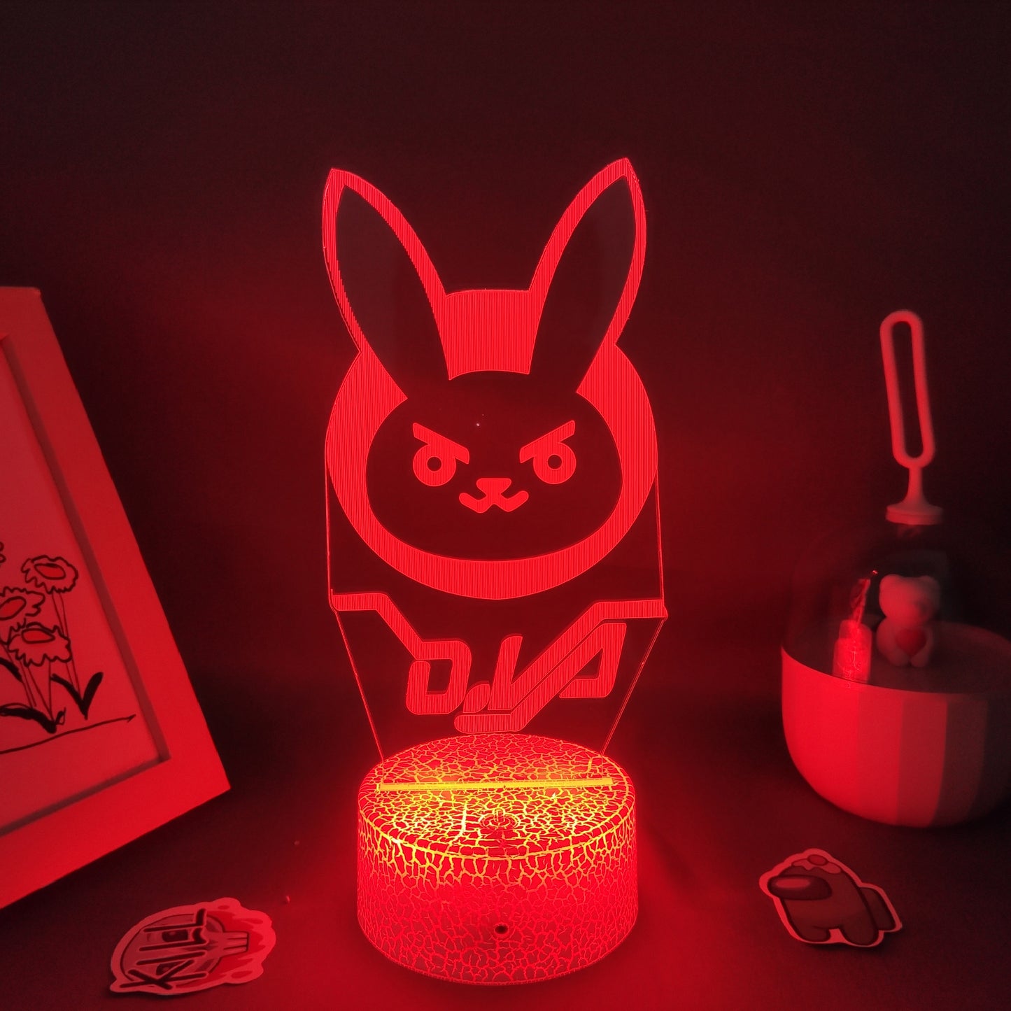 Overwatches OW Game Figure Dva Lamp