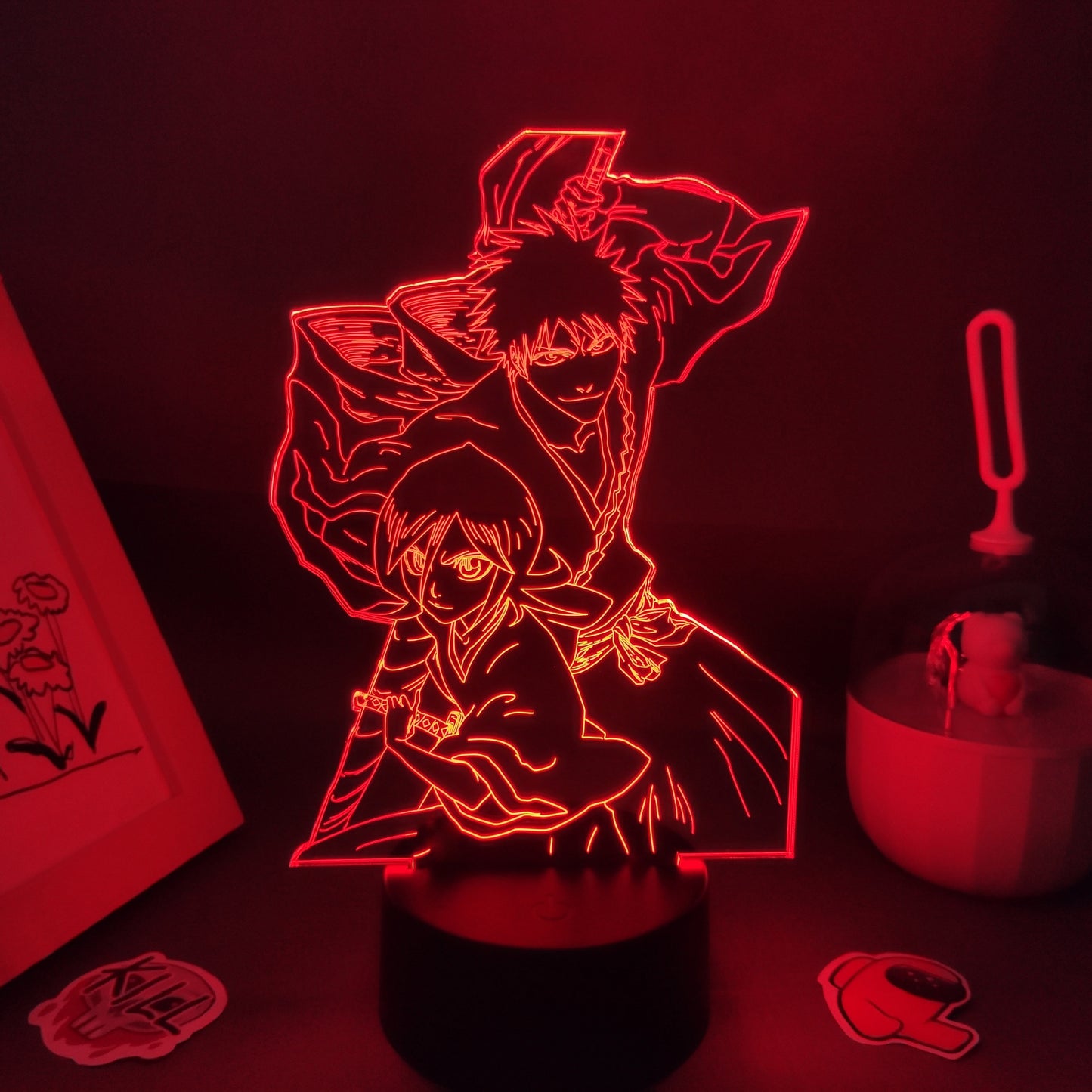 Bleach Kurosaki ichigo Shikai And Kuchiki Rukia Night Lights