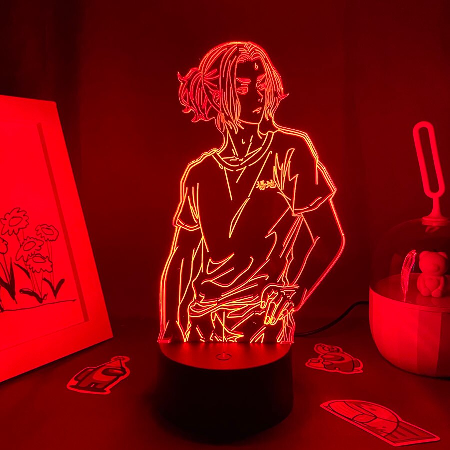 Tokyo Revengers Figure Baji 3D LED Lave Lamp