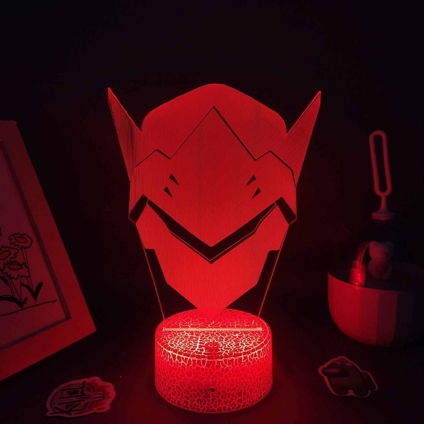 OW Game Figure Shimada Genji 3D Lamps