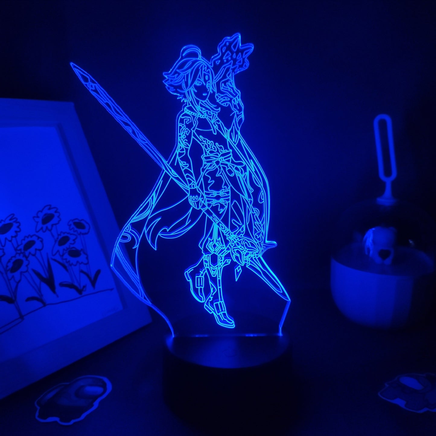 Genshin Impact Game Figure Zhong Li 3D Lamp