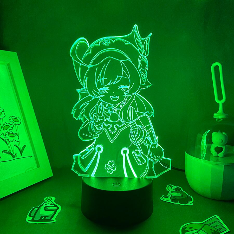 Genshin Impact Game Figure Night Lights