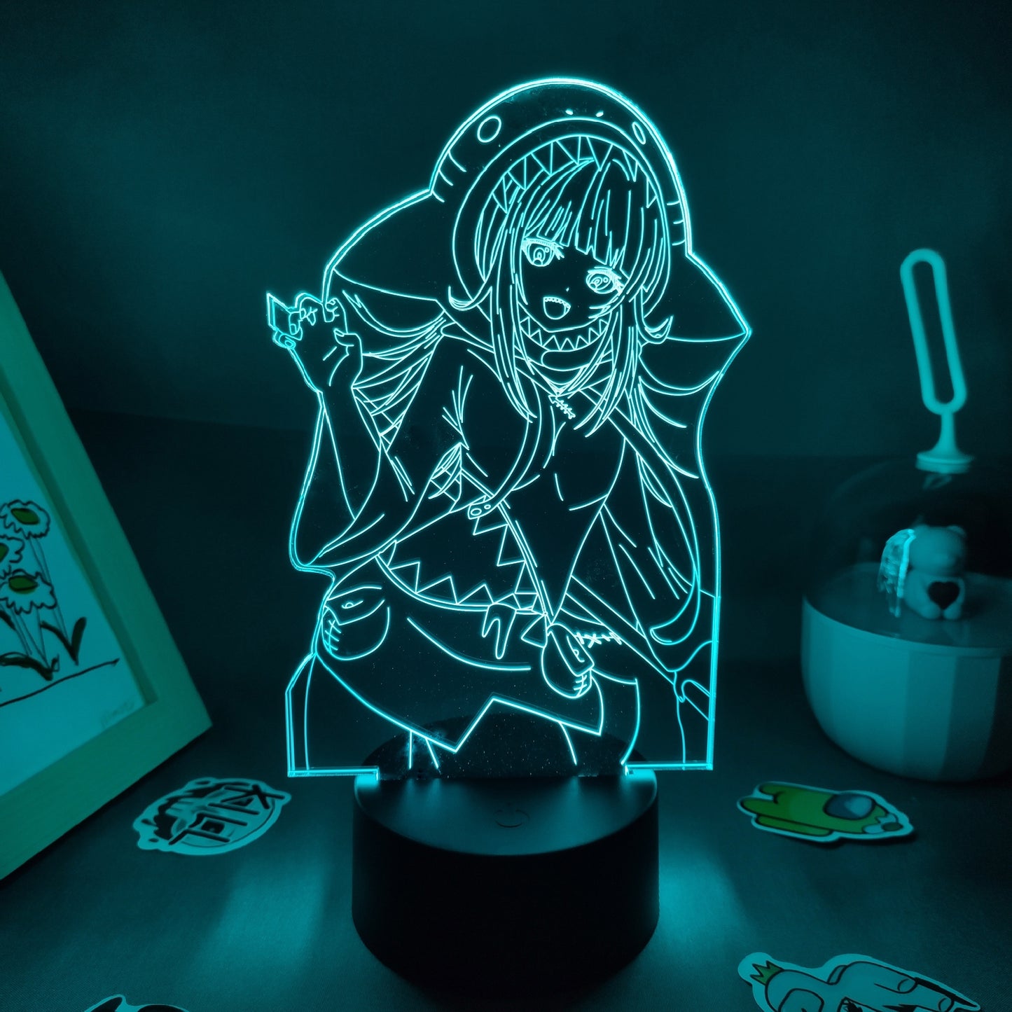 Genshin Impact Game Figure 3D USB Lamp