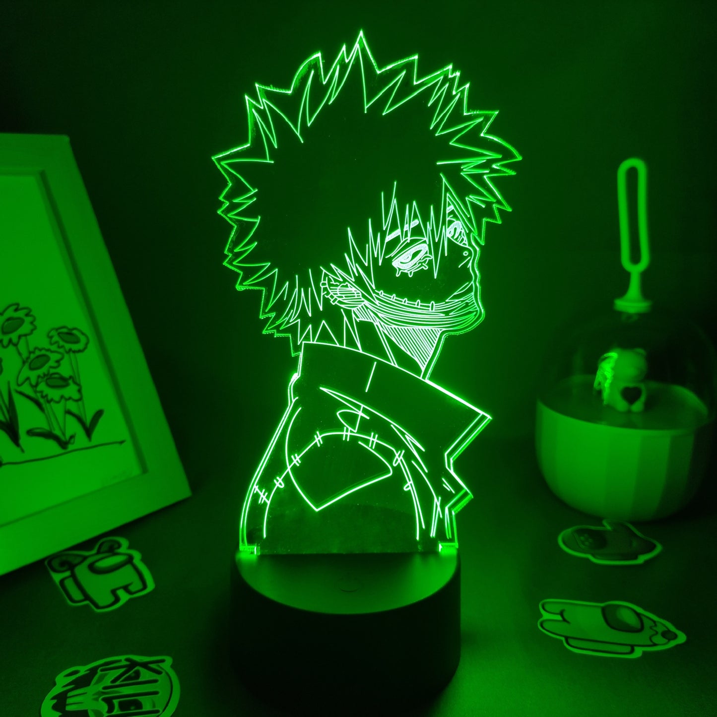 Figure Dabi My Hero 3D Led Night Lights