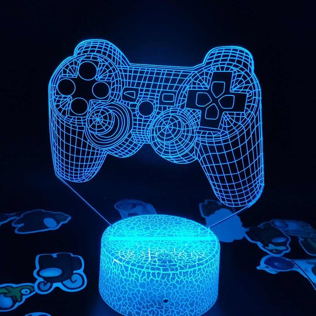 Gamepad Controller 3D illusion Battery Night Lights