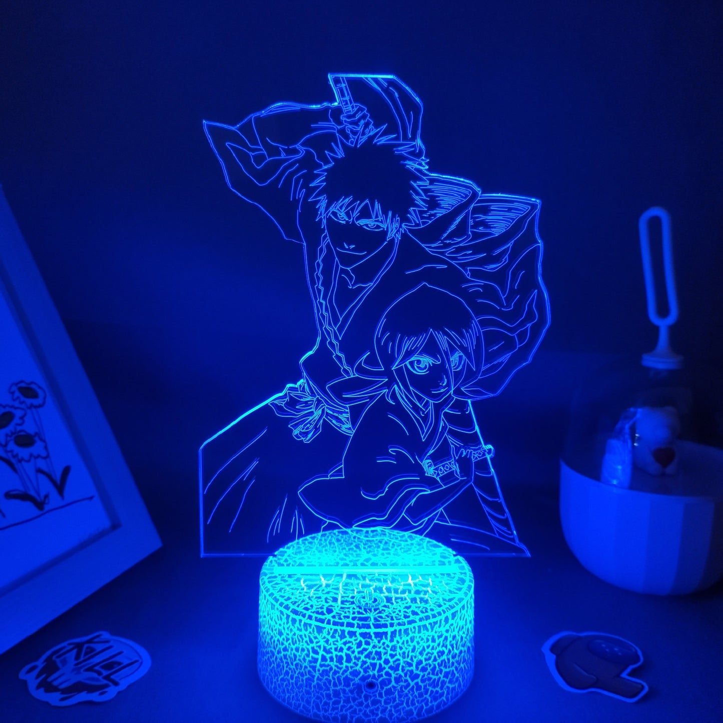 Bleach Kurosaki ichigo Shikai And Kuchiki Rukia Night Lights