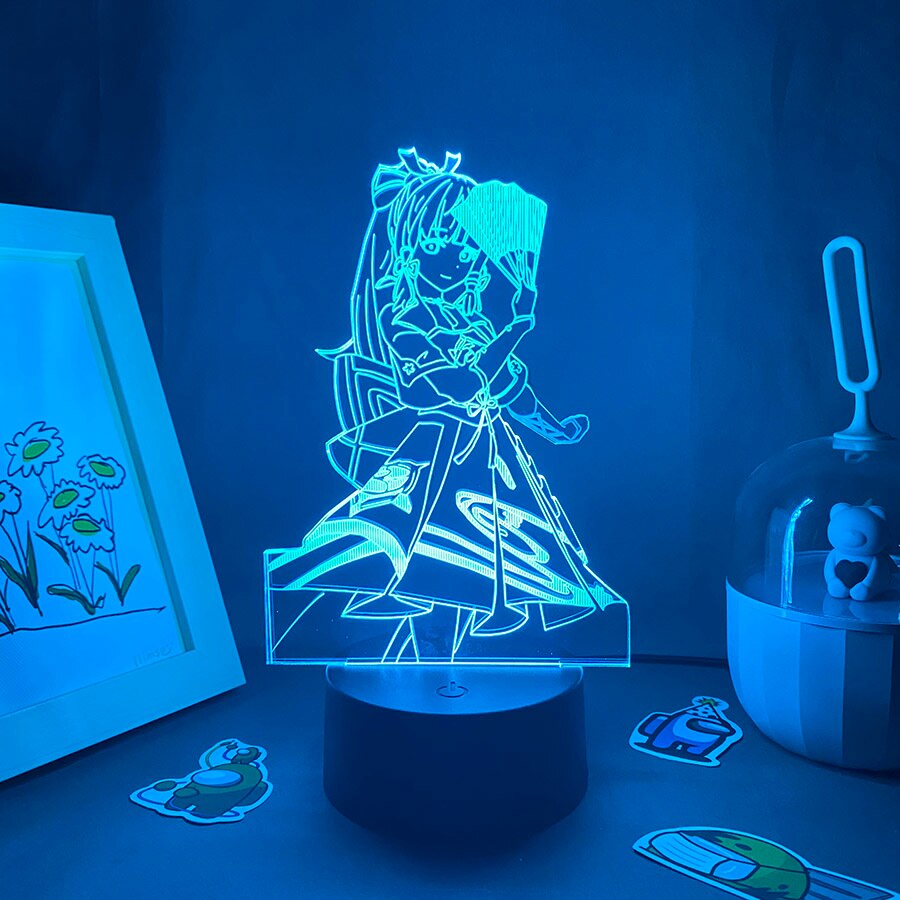 Genshin Impact Led Night Light Lava Lamp