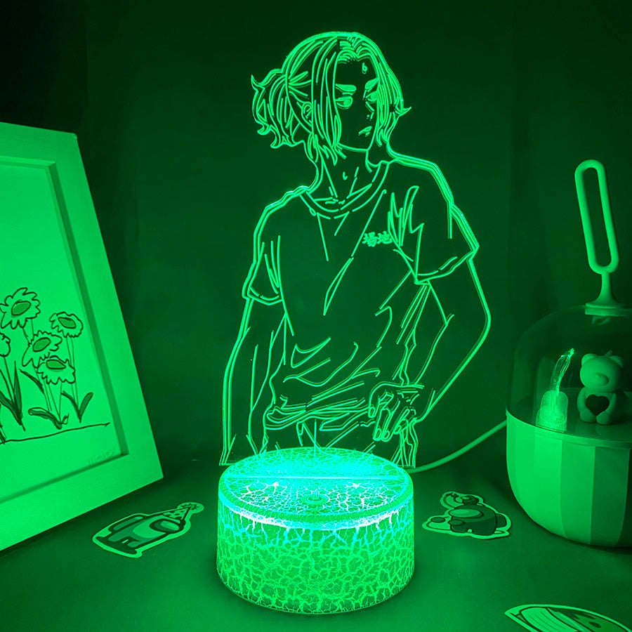 Tokyo Revengers Figure Baji 3D LED Lave Lamp