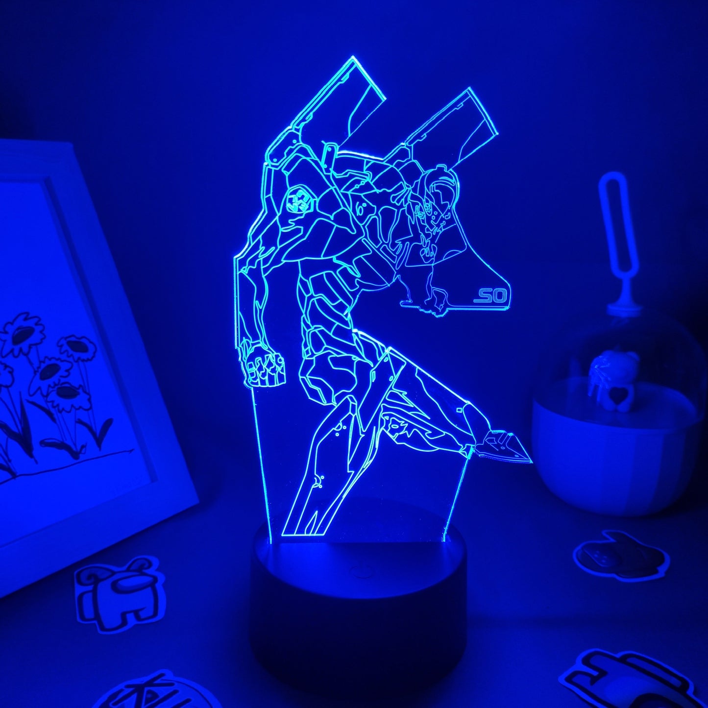 EVA-02 Figure RGB 3D Lava Lamp