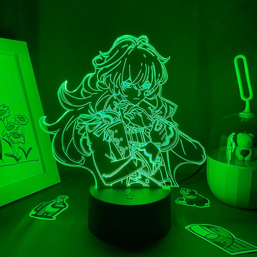 Genshin Impact Game Figure Diluc 3D Night Light