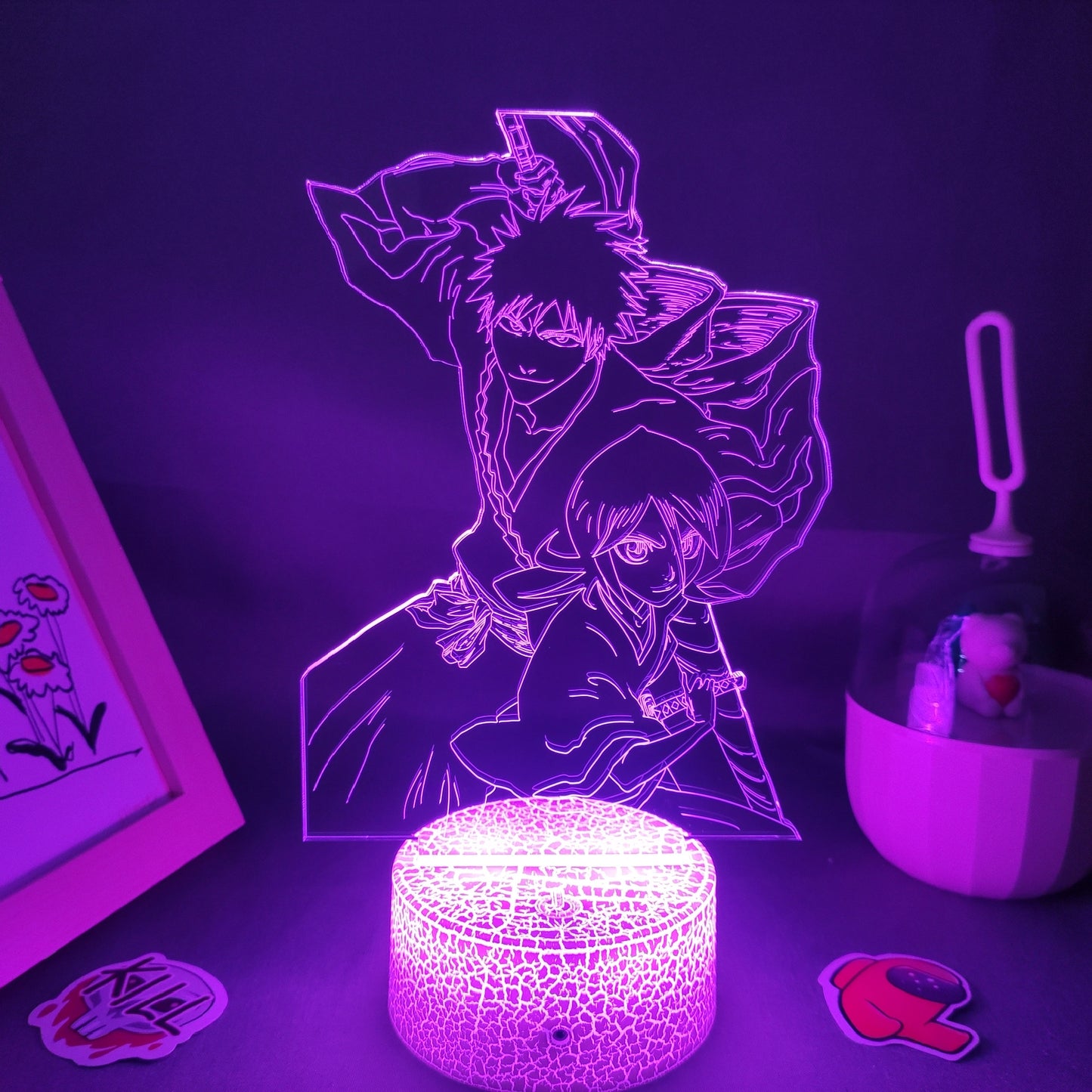 Bleach Kurosaki ichigo Shikai And Kuchiki Rukia Night Lights