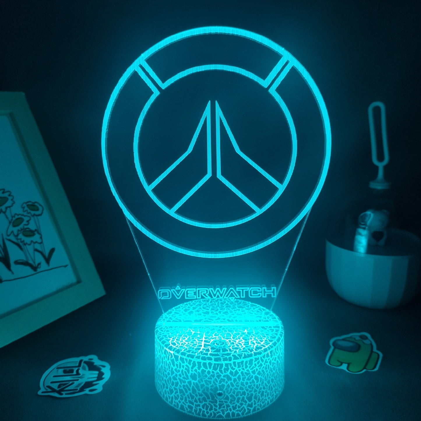 Overwatches OW Game LOGO Mark 3D Lamps